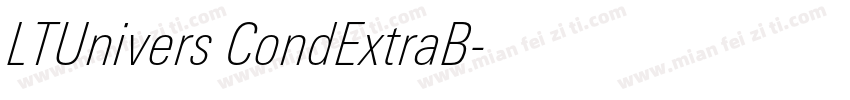 LTUnivers CondExtraB字体转换